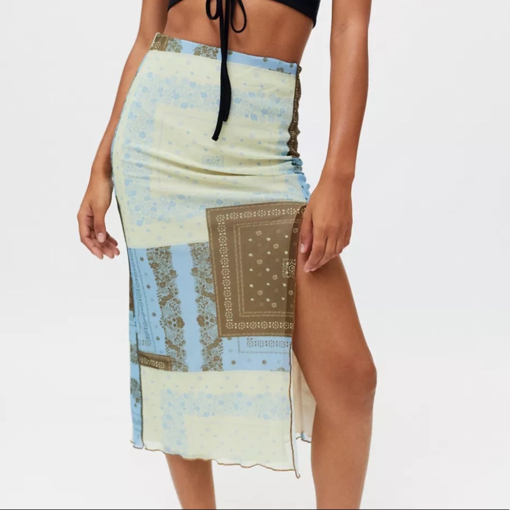 Urban Outfitters Mesh MIDI Skirt